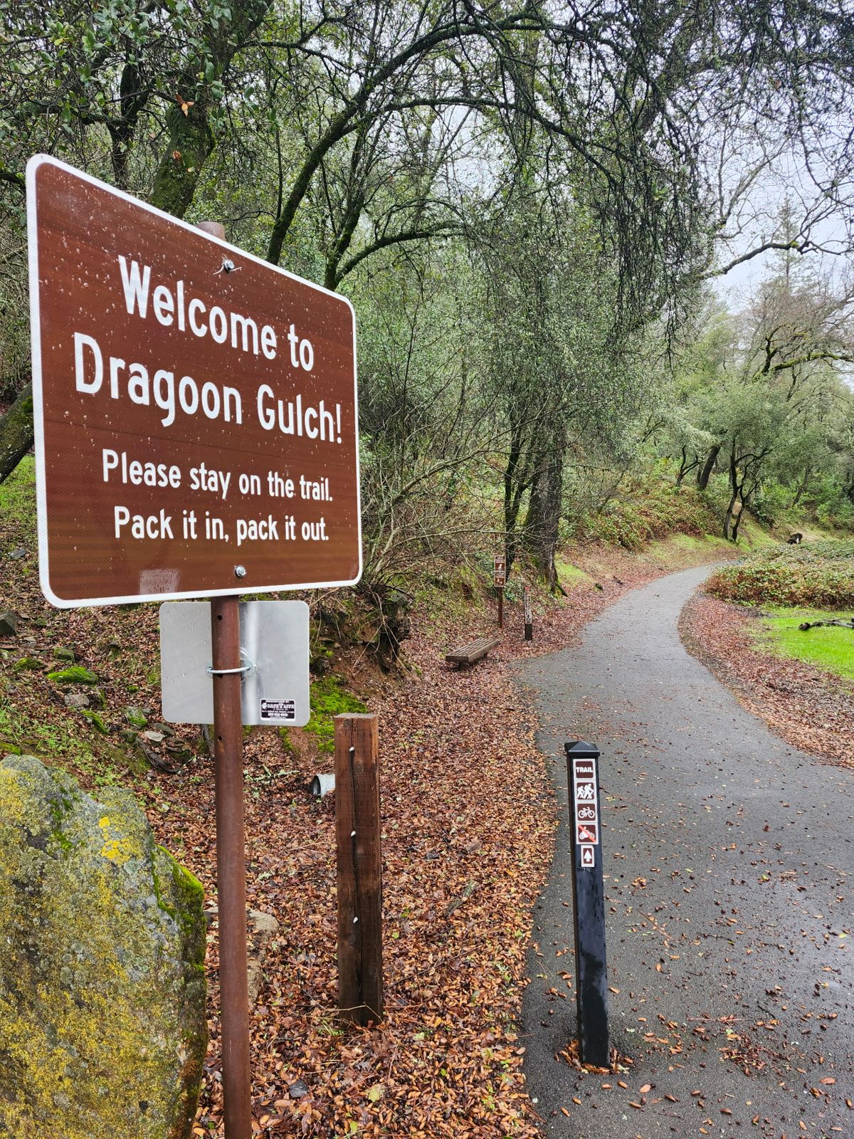 Dragoon Gulch trail in Sonora